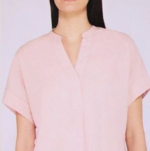 Nicole Miller Women's Cap Sleeve V-Neckline Top